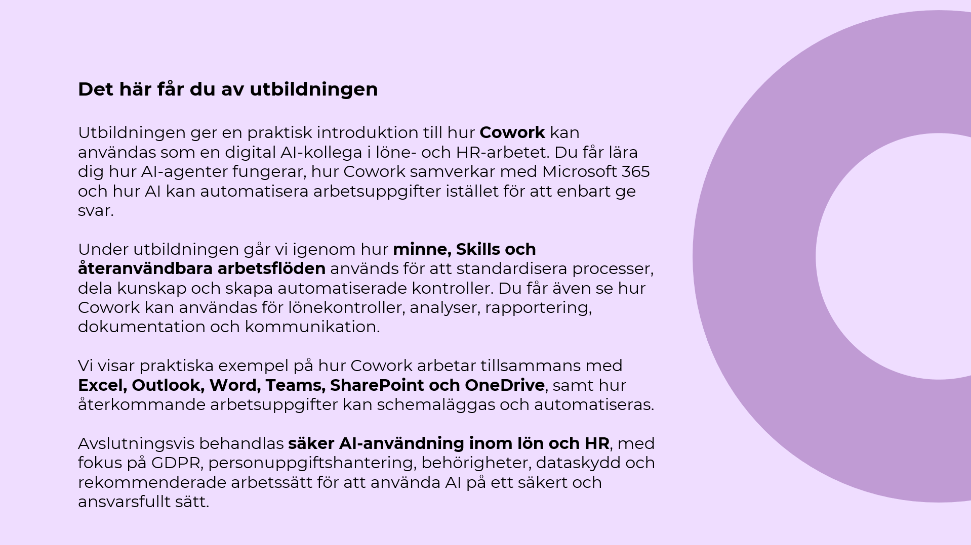 Microsoft Cowork för lönekonsulten (AI-utbildning för lön) (utbildning) (3 timmar) (28 augusti 8:30 - 11:30)